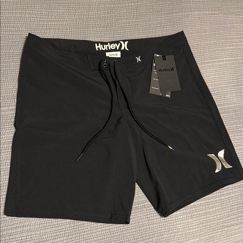 Hurley Black Swim Shorts Sz 7